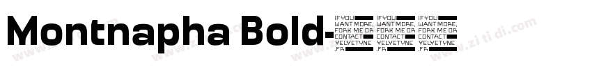 Montnapha Bold字体转换